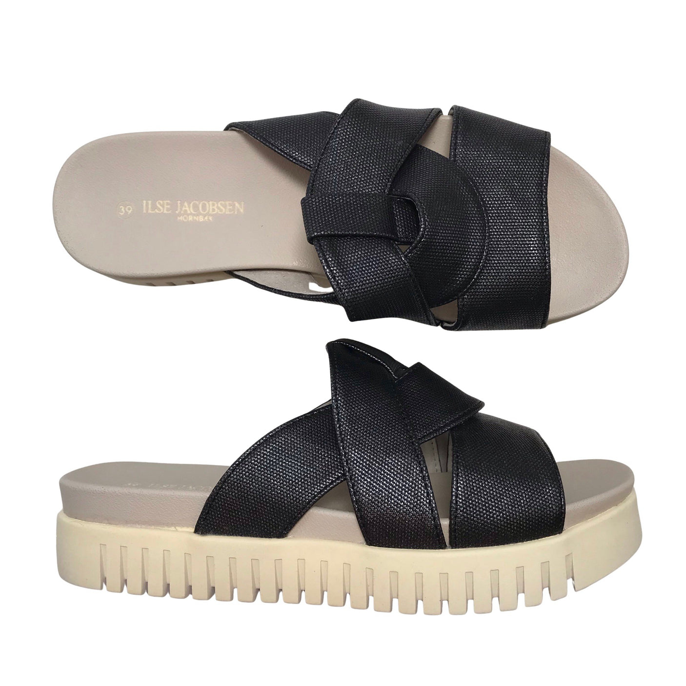 Unisex Ilse Jacobsen - Sandals, size 39 - Black (1)