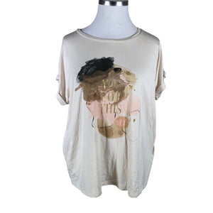 Unisex Soyaconcept - T-shirt, size 46 - Beige (1)