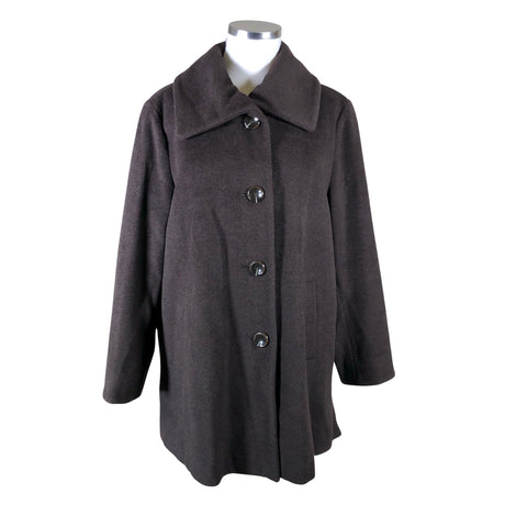 Unisex Dixi Coat - Wool coat, size 46 - Brown ()