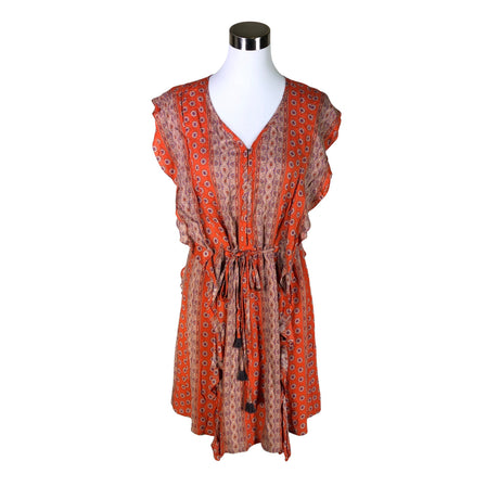 Unisex Guess - Schiffon dress, size 38 - Orange ()