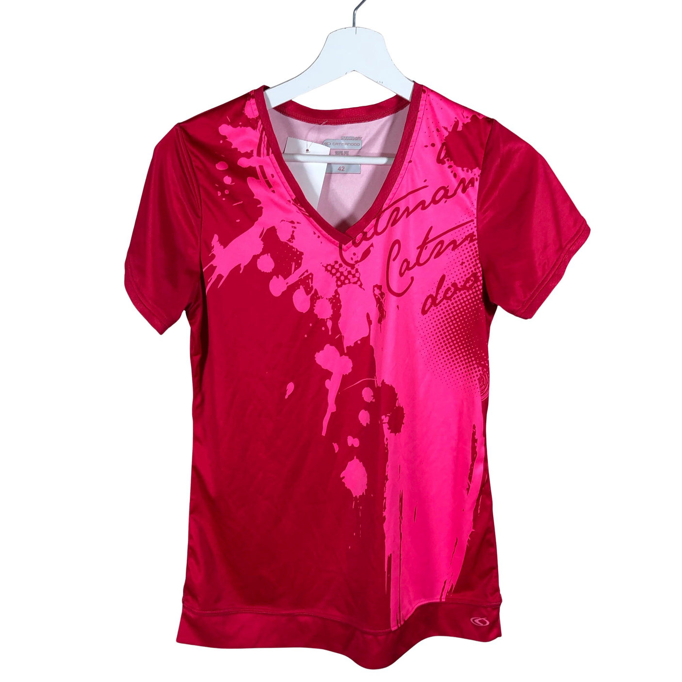 Unisex Catmandoo - Sports shirt, short sleeve, size 40 - Pink (1)