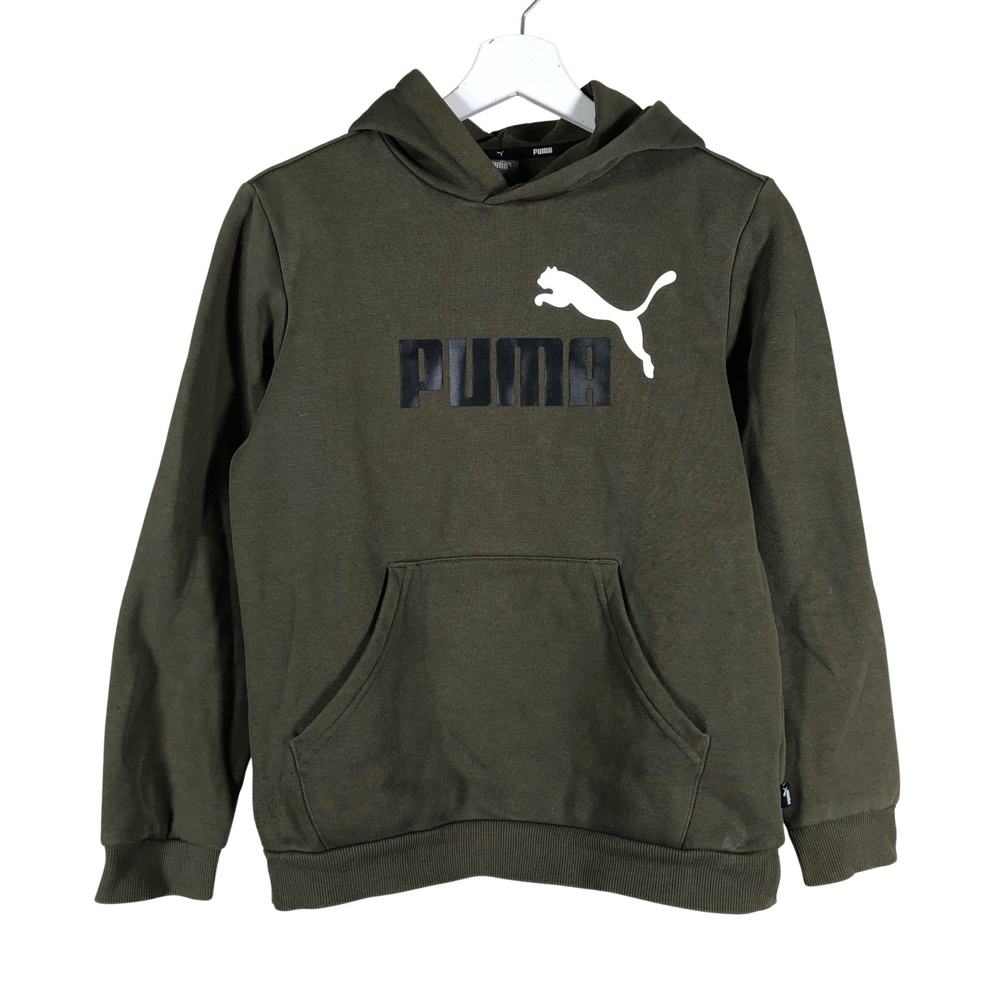 Unisex Puma - Hoodie, size 158 - 164 - Green (1)