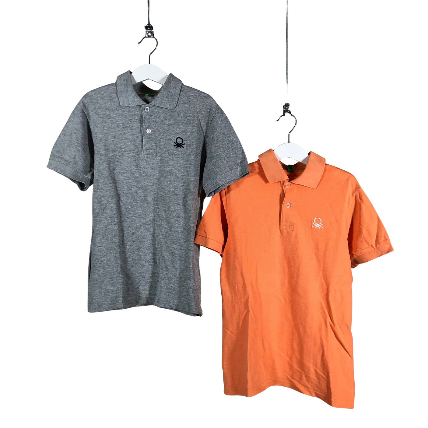 Unisex Benetton - Polo shirt, size 134 - 140 - Gray (1)
