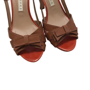 Unisex Pura López - Heeled sandals, size 37 - Brown (3)
