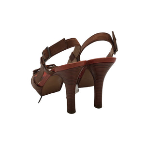 Unisex Pura López - Heeled sandals, size 37 - Brown (2)