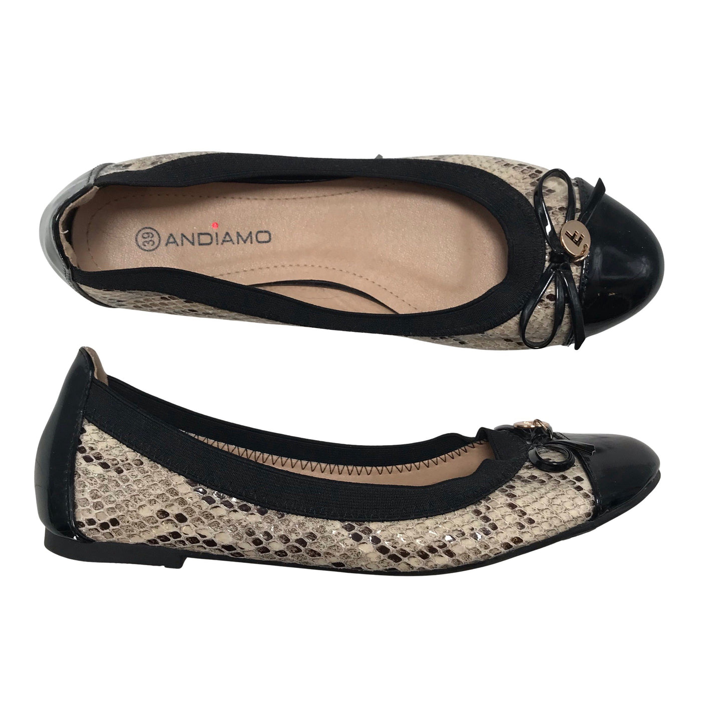 Unisex Andiamo - Ballerinas, size 39 - Beige (1)