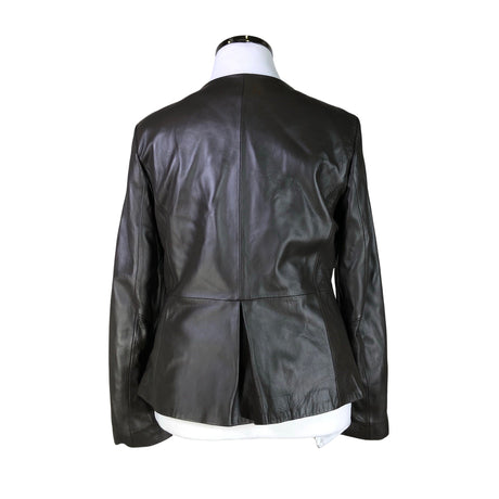 Unisex Global - Leather jacket, size 44 - Brown (2)