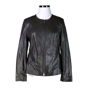 Unisex Global - Leather jacket, size 44 - Brown (1)