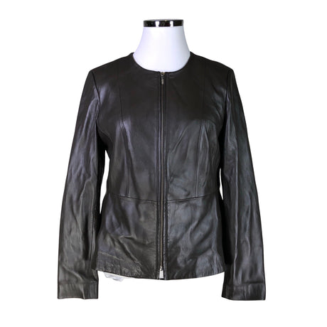 Unisex Global - Leather jacket, size 44 - Brown ()