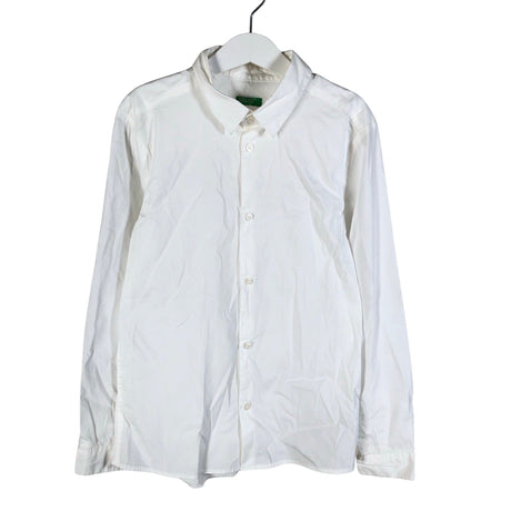 Unisex Benetton - Collared shirt, size 134 - 140 - White ()