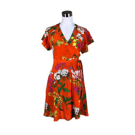Unisex Karen Millen - Schiffon dress, size 34 - Orange ()