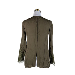 Unisex Massimo Dutti - Blouse, size 34 - Green (2)