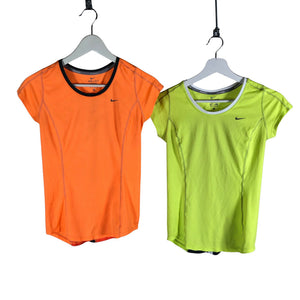 Unisex Nike - Sports shirt, short sleeve, size 34 - Yellow (1)
