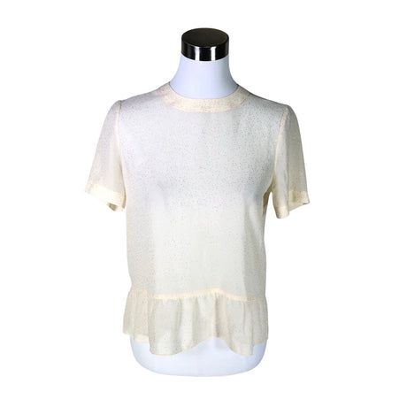 Unisex Samsoe&Samsoe - Short-sleeved blouse, size 34 - Natural white ()