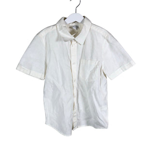 Unisex Lindex - Collared shirt, size 134 - 140 - Natural white (1)