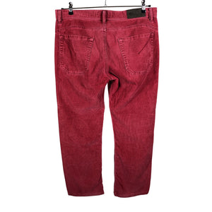 Unisex Gant - Velvet pants, size W34 - Red (2)
