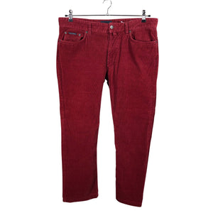 Unisex Gant - Velvet pants, size W34 - Wine red (1)
