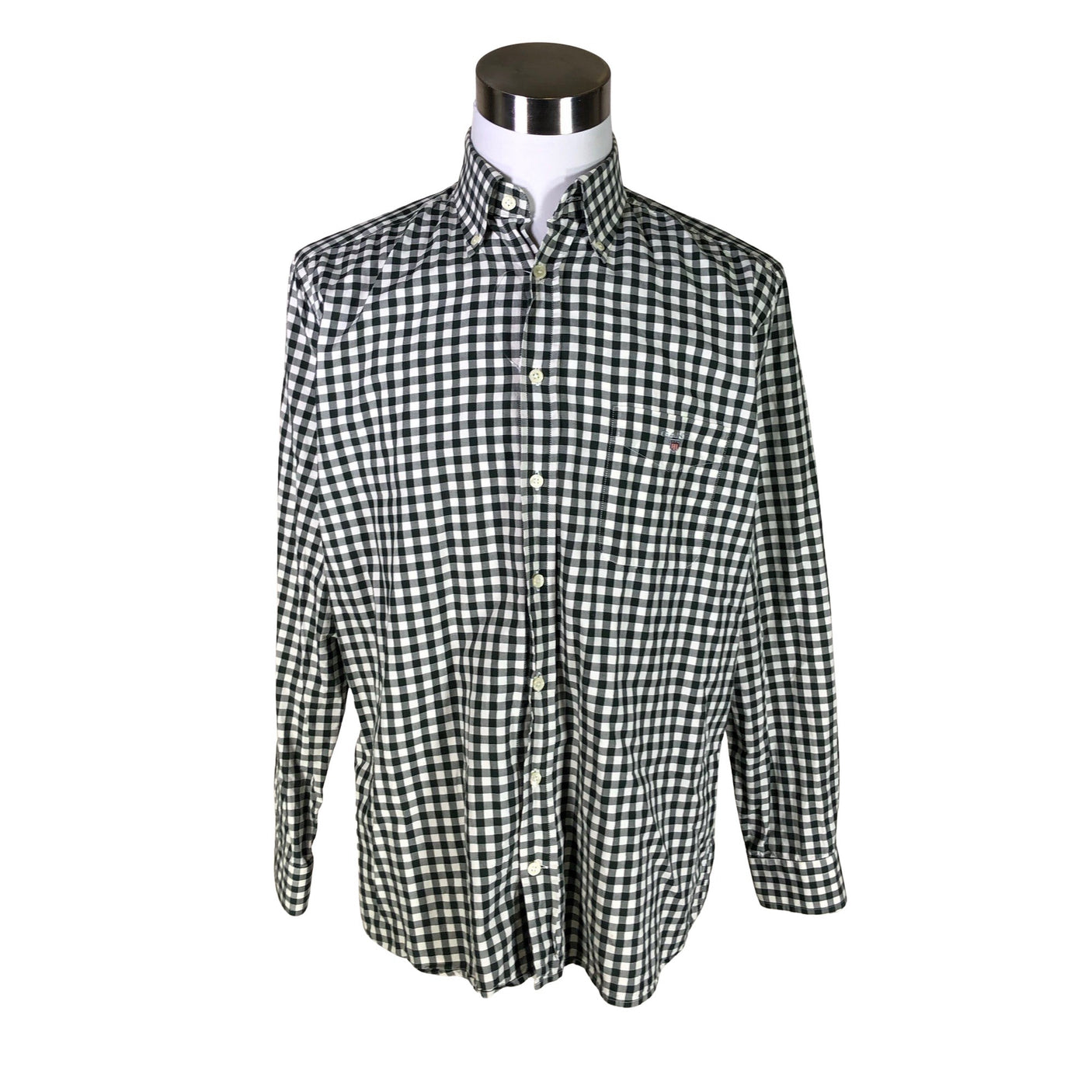 Unisex Gant - Collared shirt, size L - Green (1)