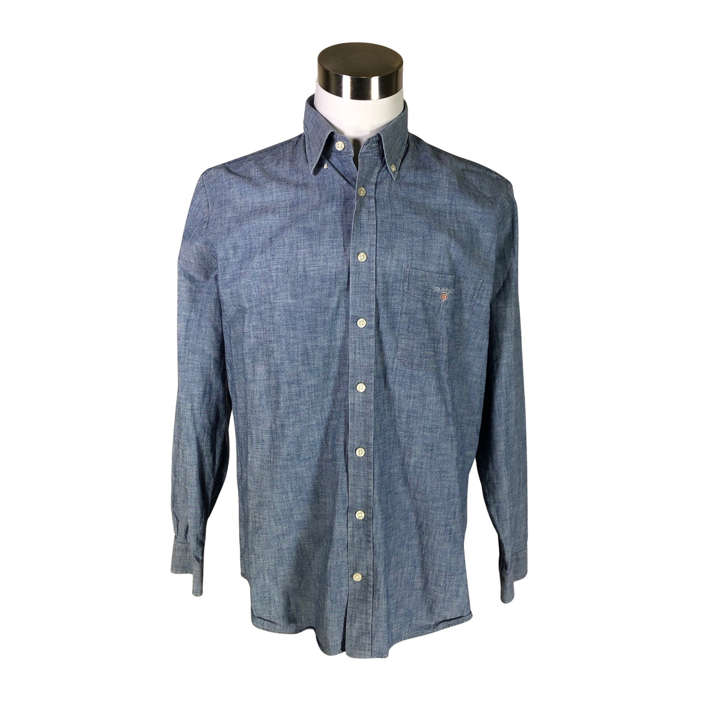 Unisex Gant - Collared shirt, size L - Light blue (1)