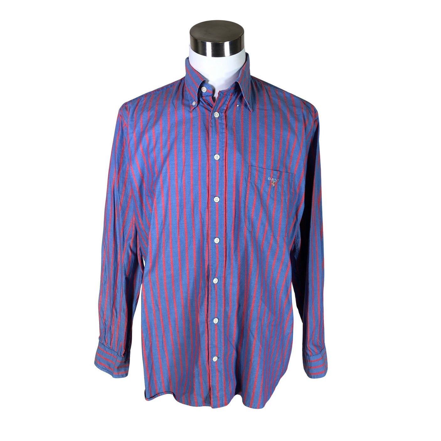 Unisex Gant - Collared shirt, size L - Blue (1)