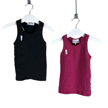 Unisex Gugguu - Tricot tank top, size 98 - 104 - Black ()
