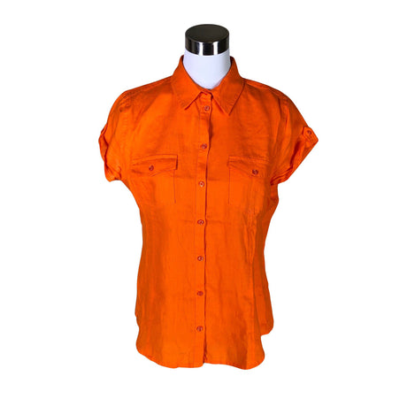 Unisex More&More - Short-sleeved blouse, size 40 - Orange ()