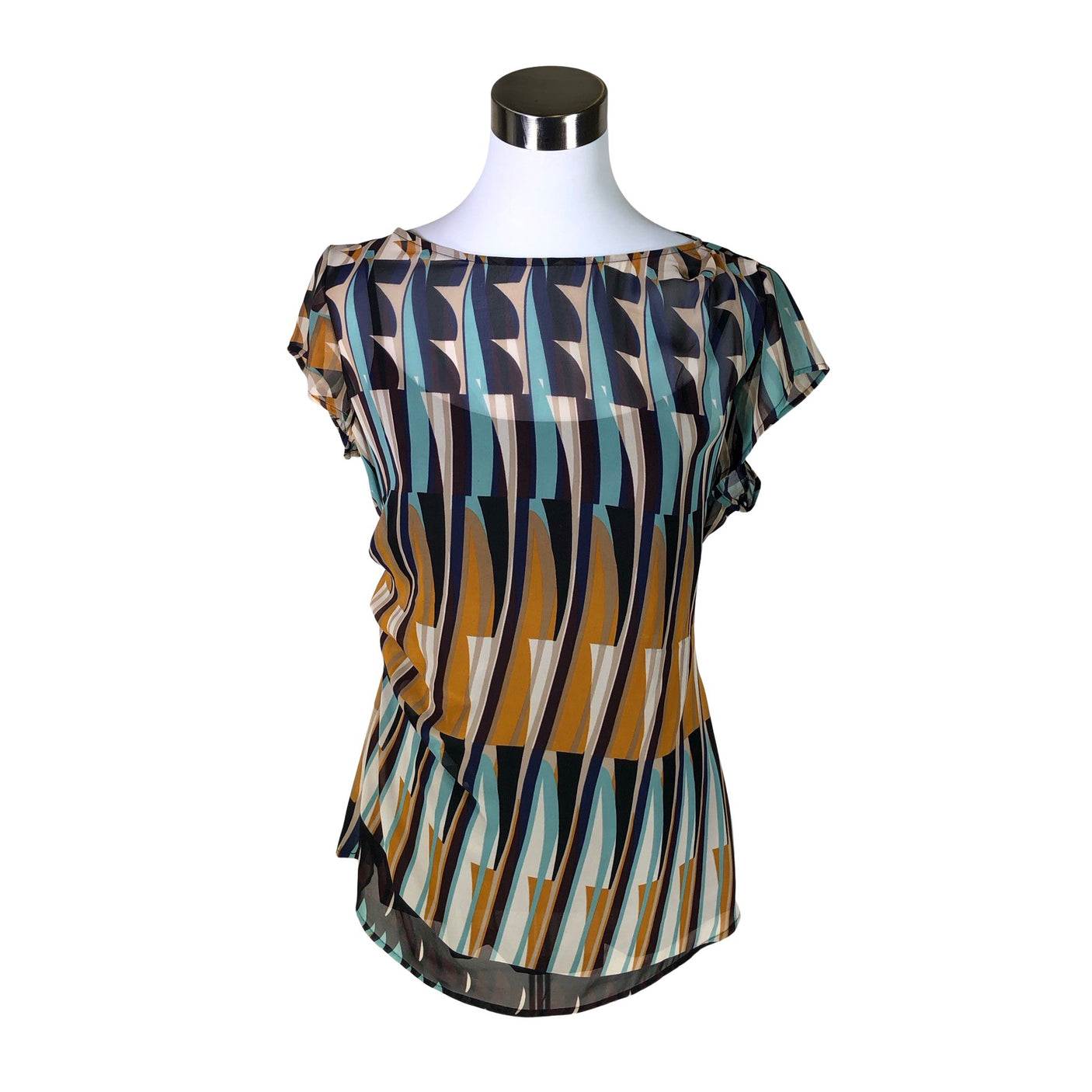 Unisex Esprit - Short-sleeved blouse, size 40 - Brown (1)