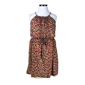 Unisex Esprit - Schiffon dress, size 42 - Brown (1)