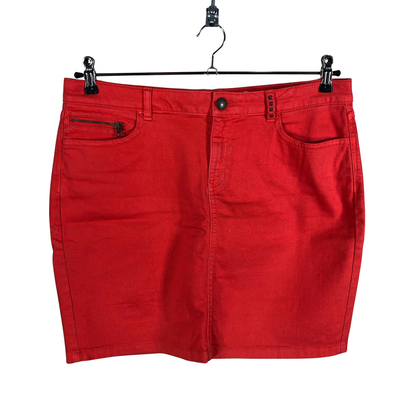 Unisex Esprit - Denim skirt, size 40 - Red (1)