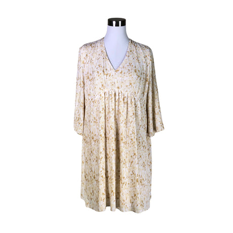 Unisex Samsoe&Samsoe - Schiffon dress, size 34 - Beige ()