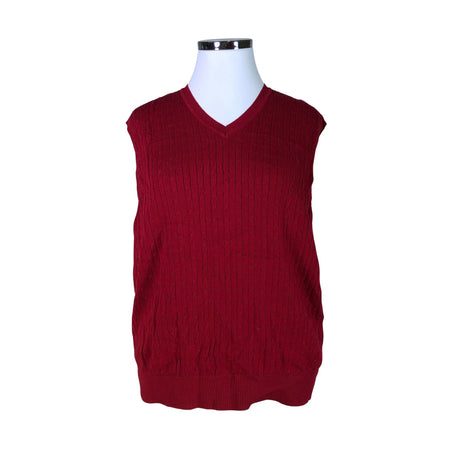 Unisex Atelier Goldner Schnitt - Knit vest, size 48 - Red ()