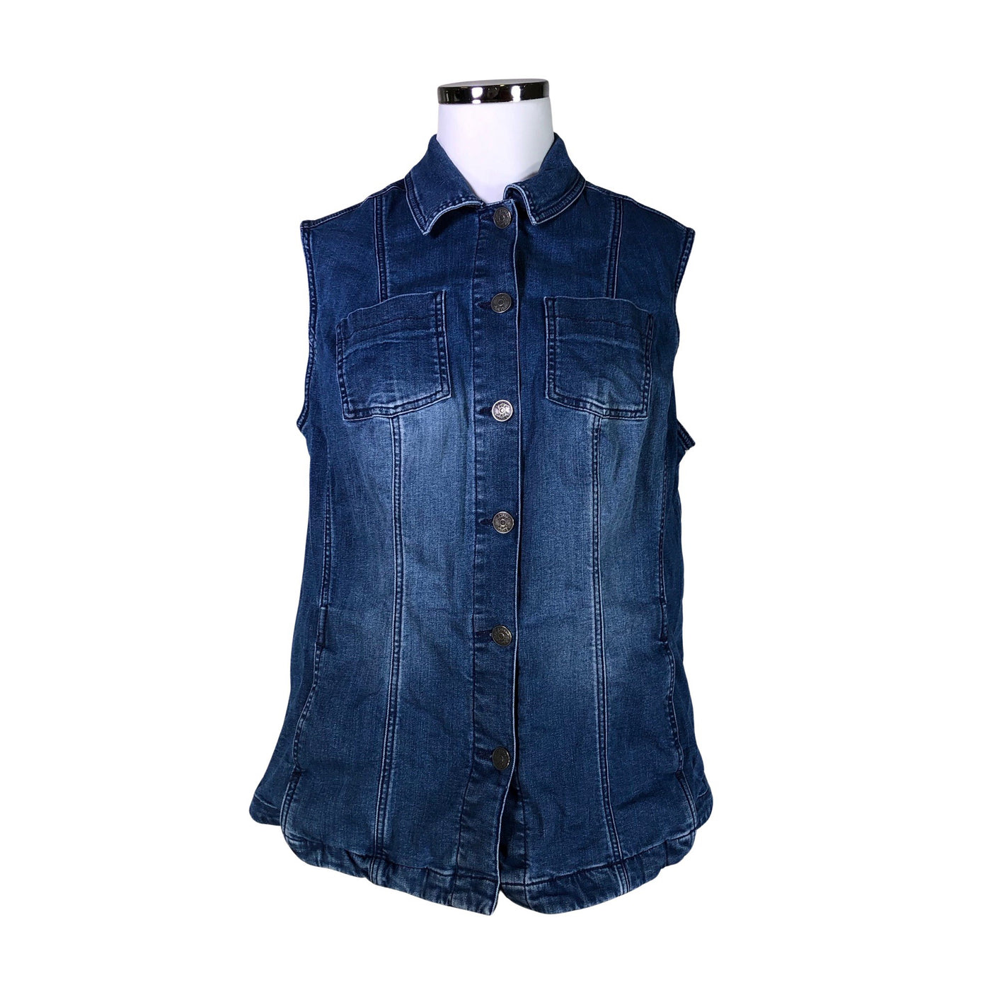 Unisex Sheego - Denim vest, size 48 - Blue (1)