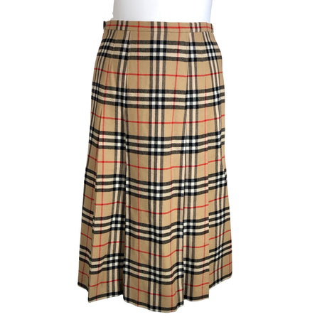 Unisex Burberrys' - Pleated skirt, size 42 - Brown ()