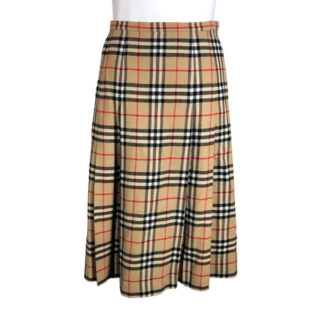 Unisex Burberrys' - Pleated skirt, size 42 - Brown (2)