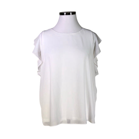 Unisex Ril's - Short-sleeved blouse, size 44 - White ()