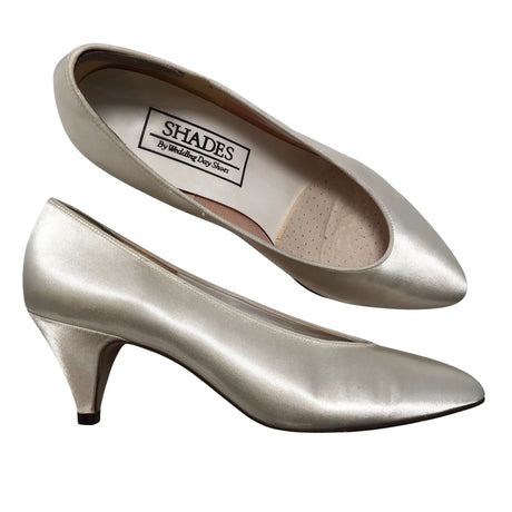 Unisex Shades - Evening high heels, size 39 - Natural white ()