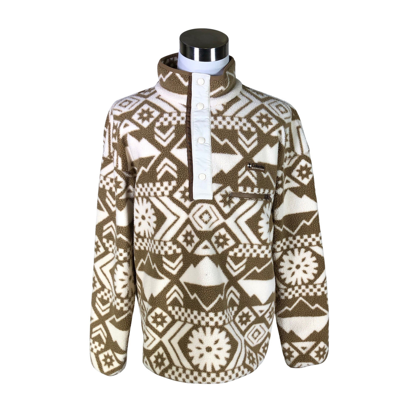 Unisex Columbia - Fleece shirt, size L - Brown (1)