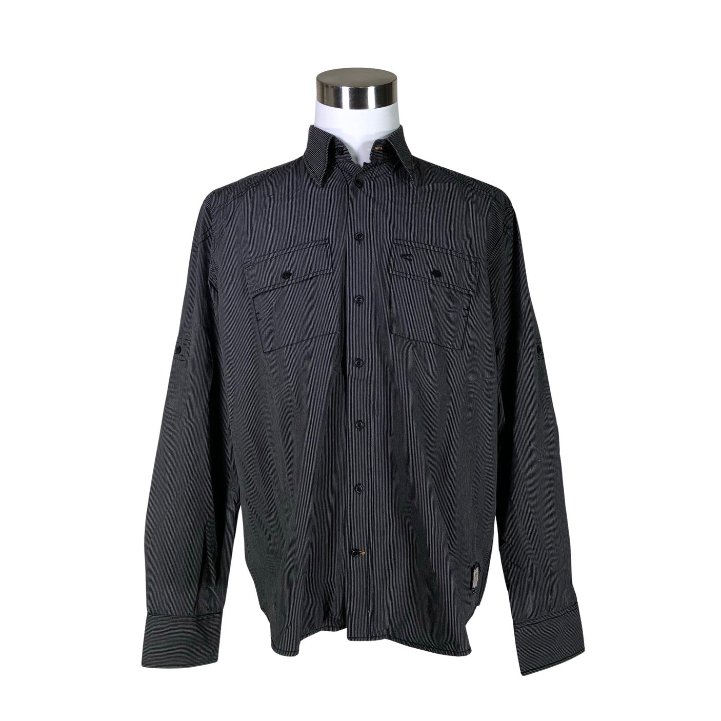 Unisex Camel Active - Collared shirt, size XL - Black (1)