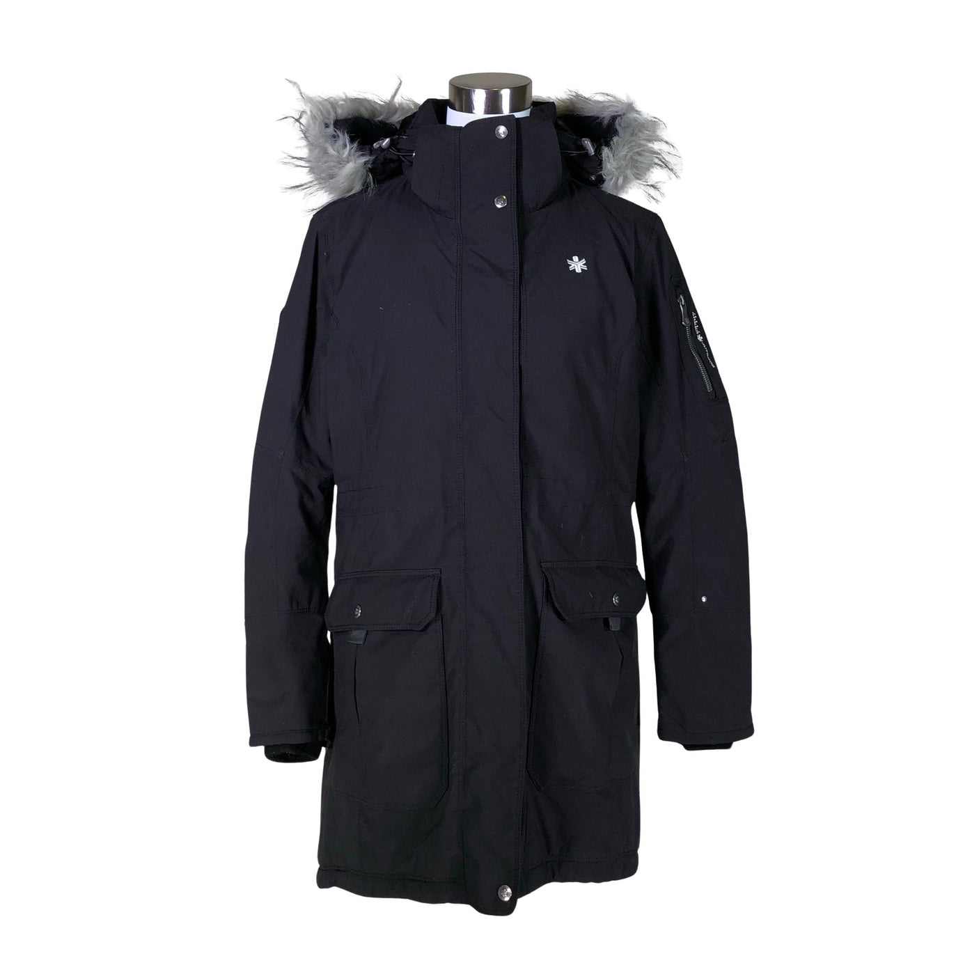 Unisex Áhkká - Winter jacket, size 36 - Black (1)