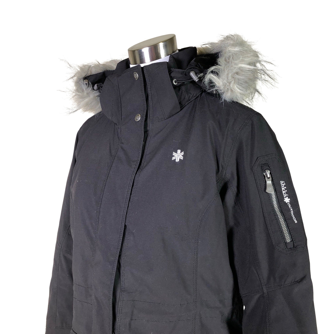 Unisex Áhkká - Winter jacket, size 36 - Black (3)