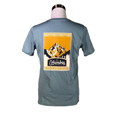 Unisex Columbia - T-shirt, size M - Turquoise (2)