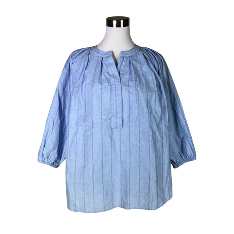 Unisex Repeat - Short-sleeved blouse, size 38 - Light blue ()