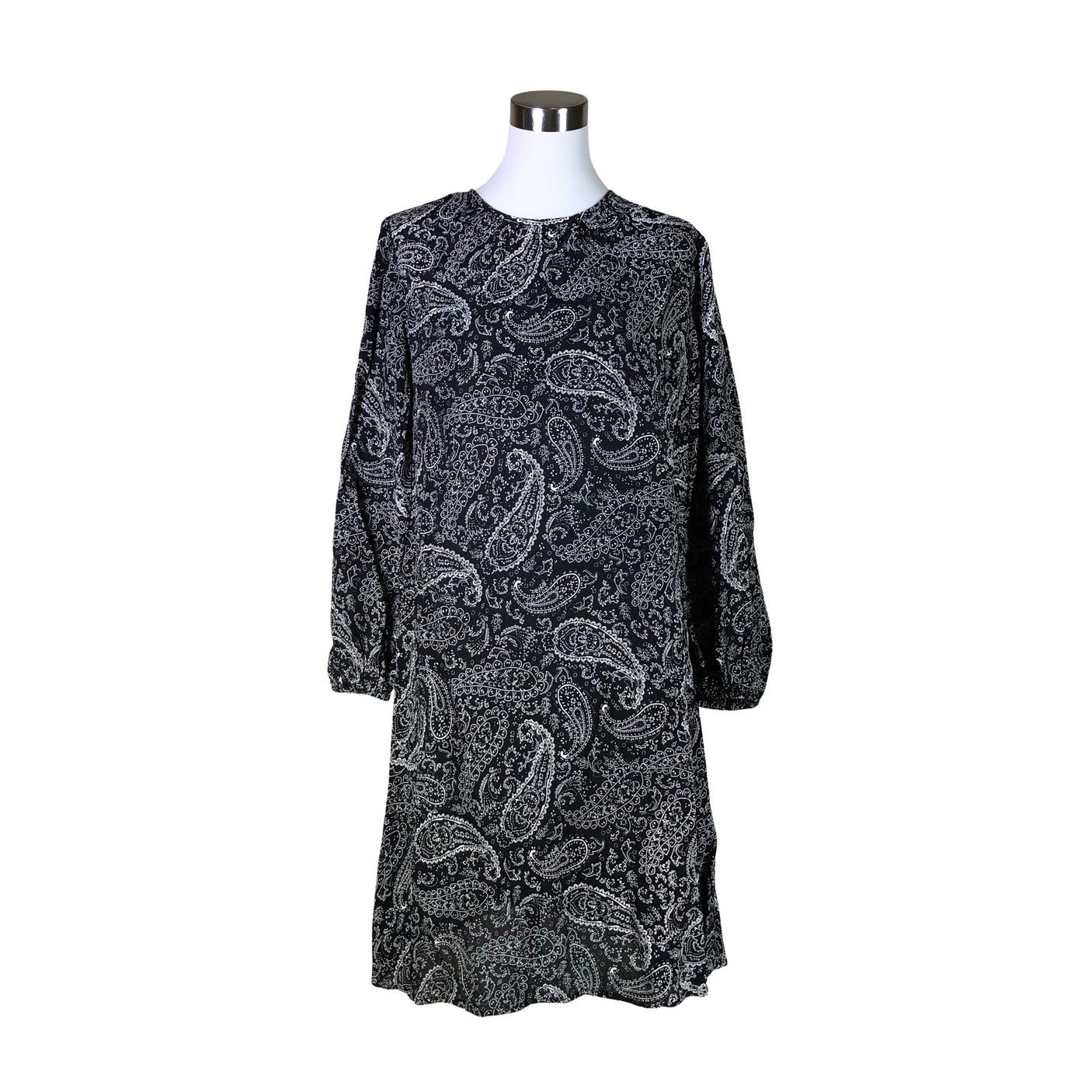 Unisex Your Face - Schiffon dress, size 36 - Black (1)