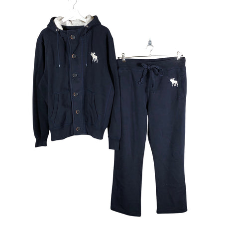 Unisex Abercrombie&Fitch - Sweatshirt and pants set, size XL - Blue ()
