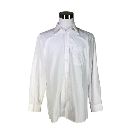 Unisex Ewald - Collared shirt, size L - White ()