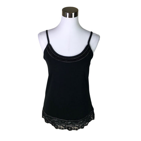 Unisex Share - Tricot tank top, size 40 - Black ()