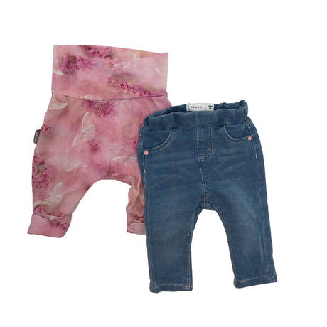 Unisex Lenne - Tricot pants, size 56 - 62 - Light pink ()