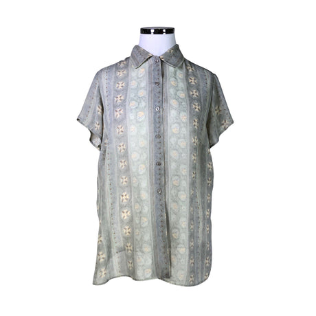 Unisex Marks&Spencer - Short-sleeved blouse, size 42 - Turquoise ()