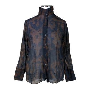 Unisex Massimo Dutti - Blouse, size 42 - Brown (1)