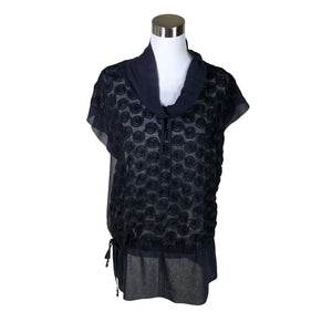 Unisex Lena - Short-sleeved blouse, size 34 - Blue (1)